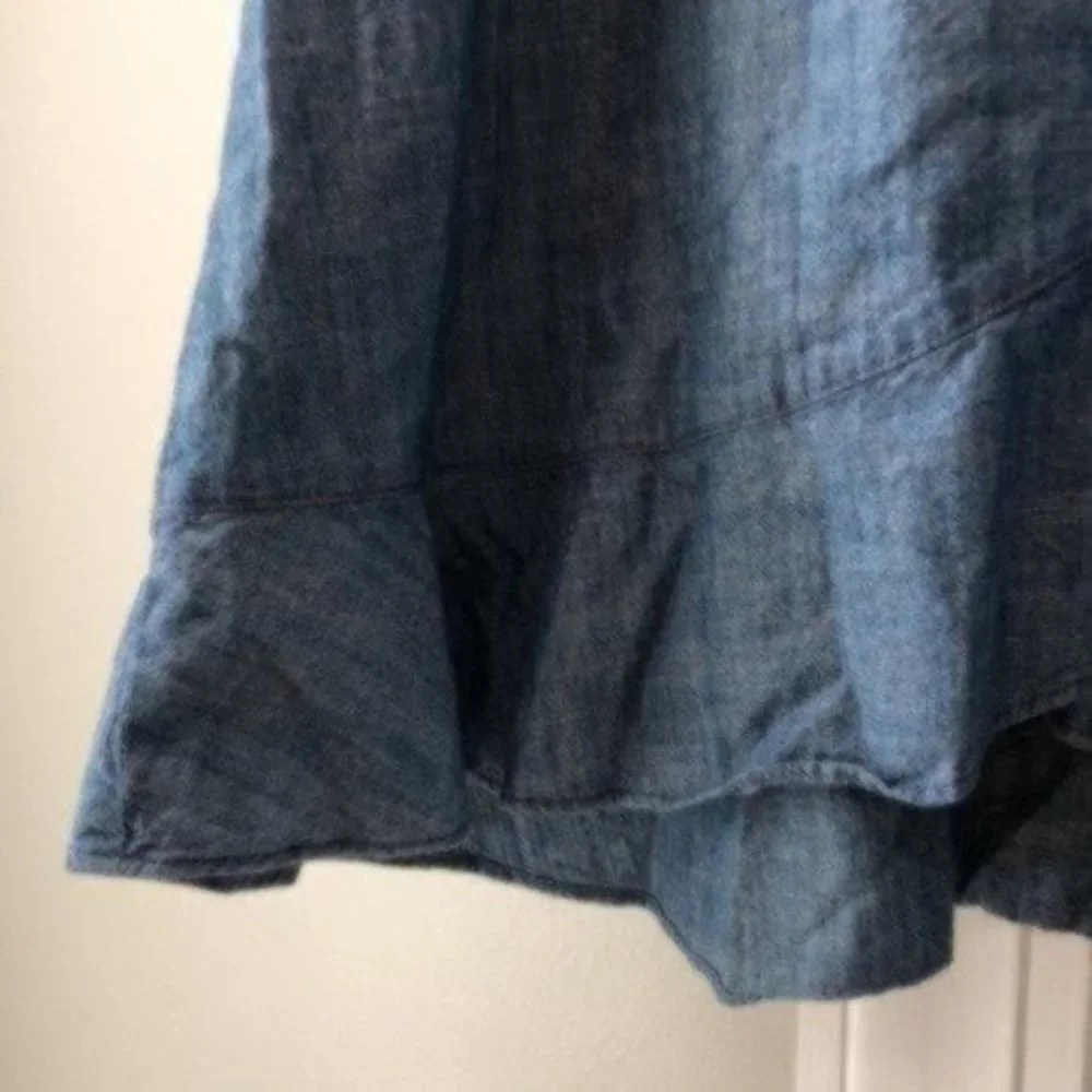 J. Crew Factory Denim Chambray Tie Sleeve Dress_5